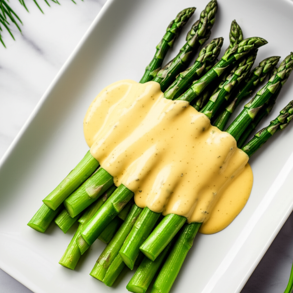 Asparagus With Mustard Dill Sauce image