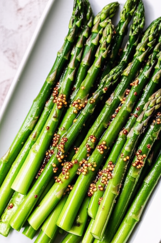Asparagus With Mustard Dressing image
